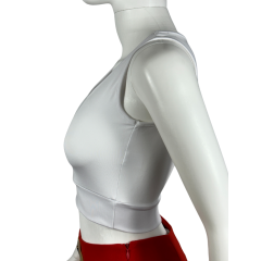 Basic Fit Beyaz Kısa Crop Top