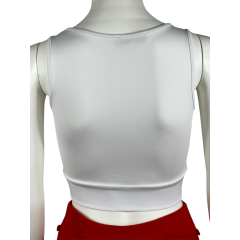 Basic Fit Beyaz Kısa Crop Top