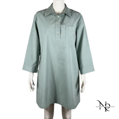 Mint Renk Oversize Gömlek Tunik