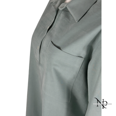 Mint Renk Oversize Gömlek Tunik