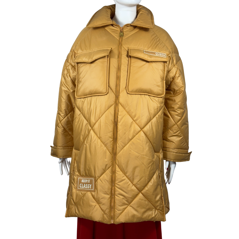 Sarı & Turuncu Oversize Mont